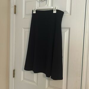 Talbots navy blue a-line skirt